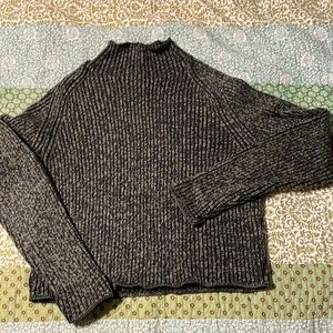 Lululemon cotton blend funnel neck sweater.